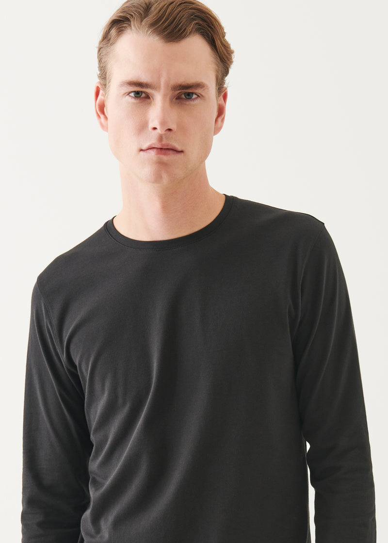 Pima Cotton Stretch Long Sleeve T-Shirt