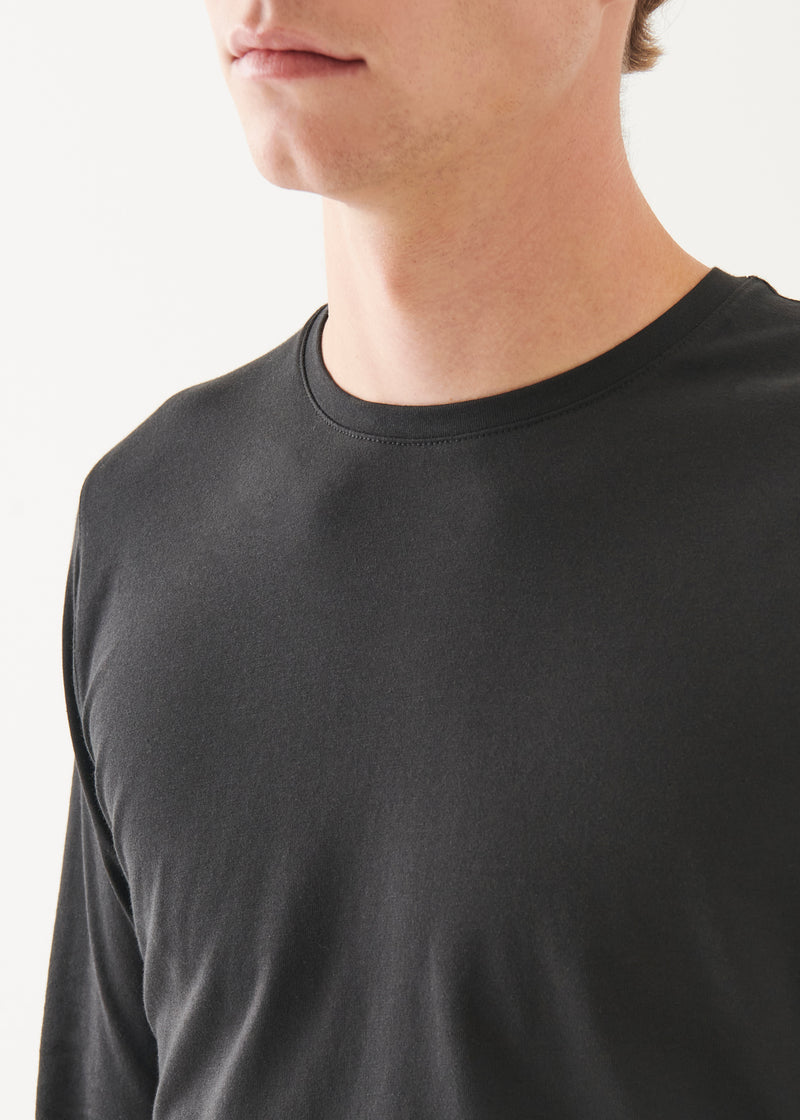 Pima Cotton Stretch Long Sleeve T-Shirt