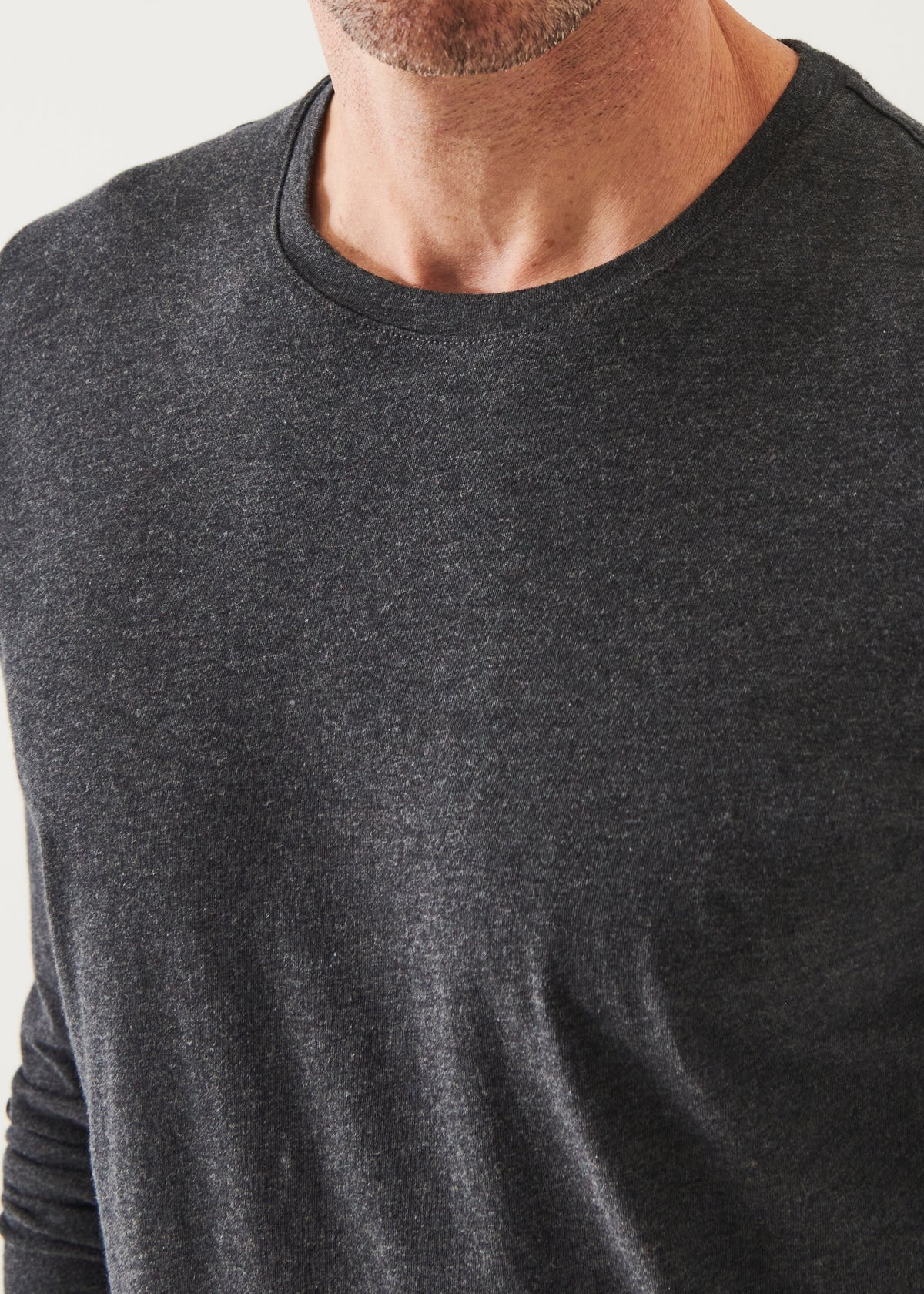 Pima Cotton Stretch Long Sleeve T-Shirt - PATRICK ASSARAF
