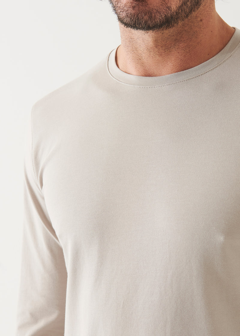 Pima Cotton Stretch Long Sleeve T-Shirt