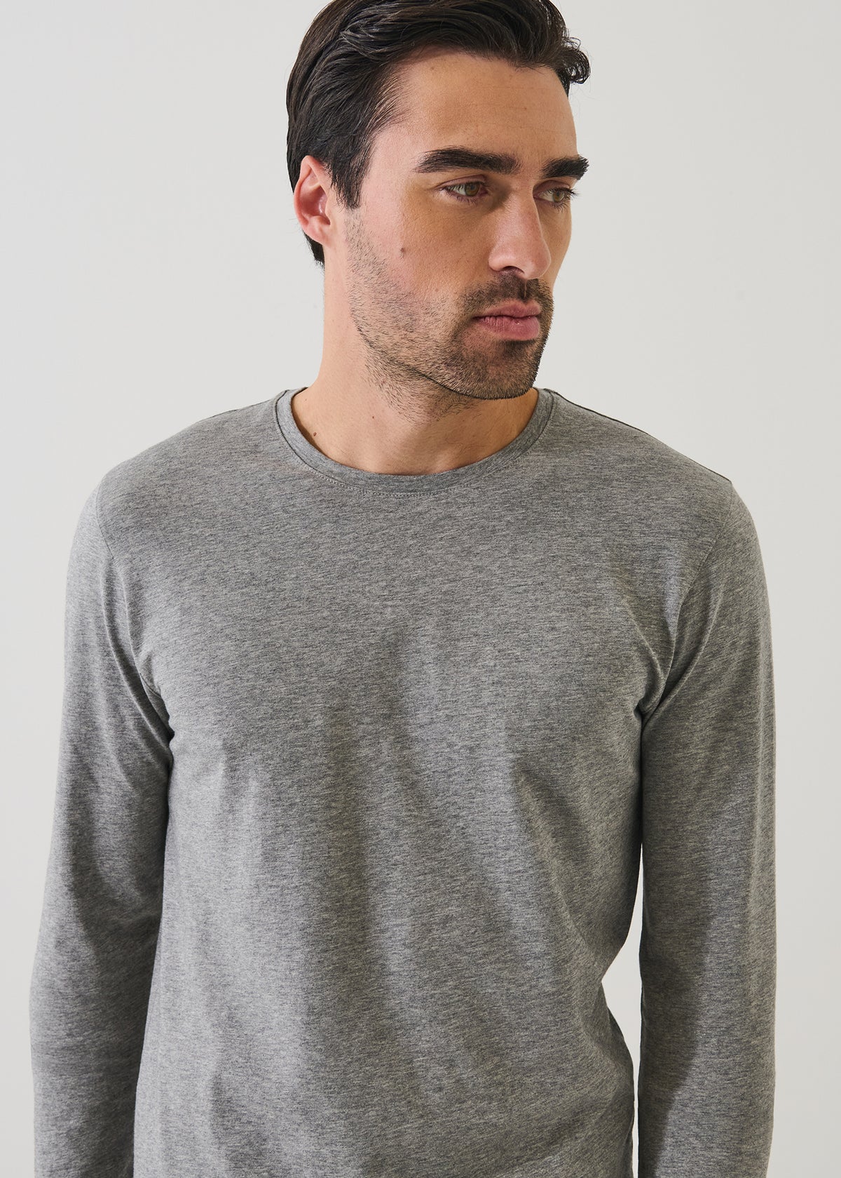 Pima Cotton Stretch Long Sleeve T-Shirt - PATRICK ASSARAF