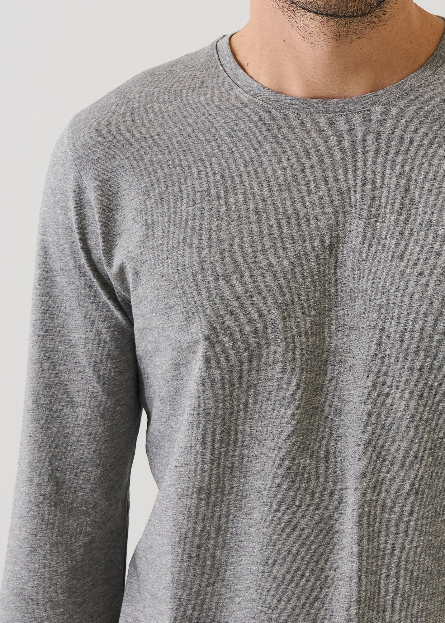 Pima Cotton Stretch Long Sleeve T-Shirt