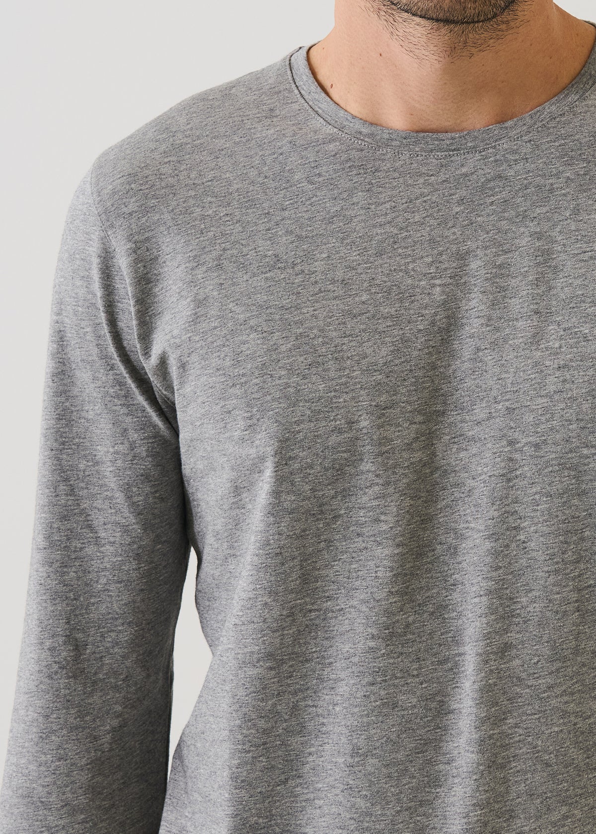 Pima Cotton Stretch Long Sleeve T-Shirt - PATRICK ASSARAF