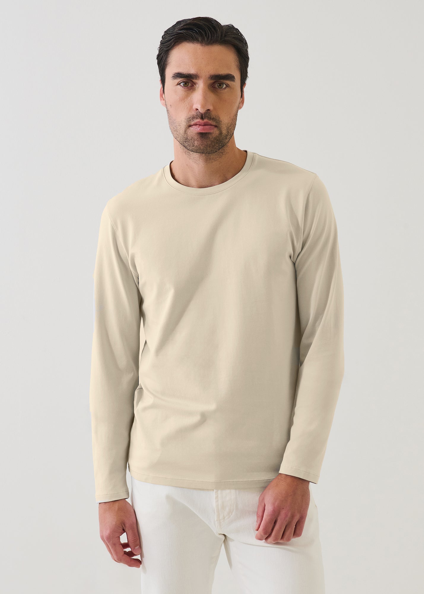 Pima Cotton Stretch Long Sleeve T-Shirt - PATRICK ASSARAF