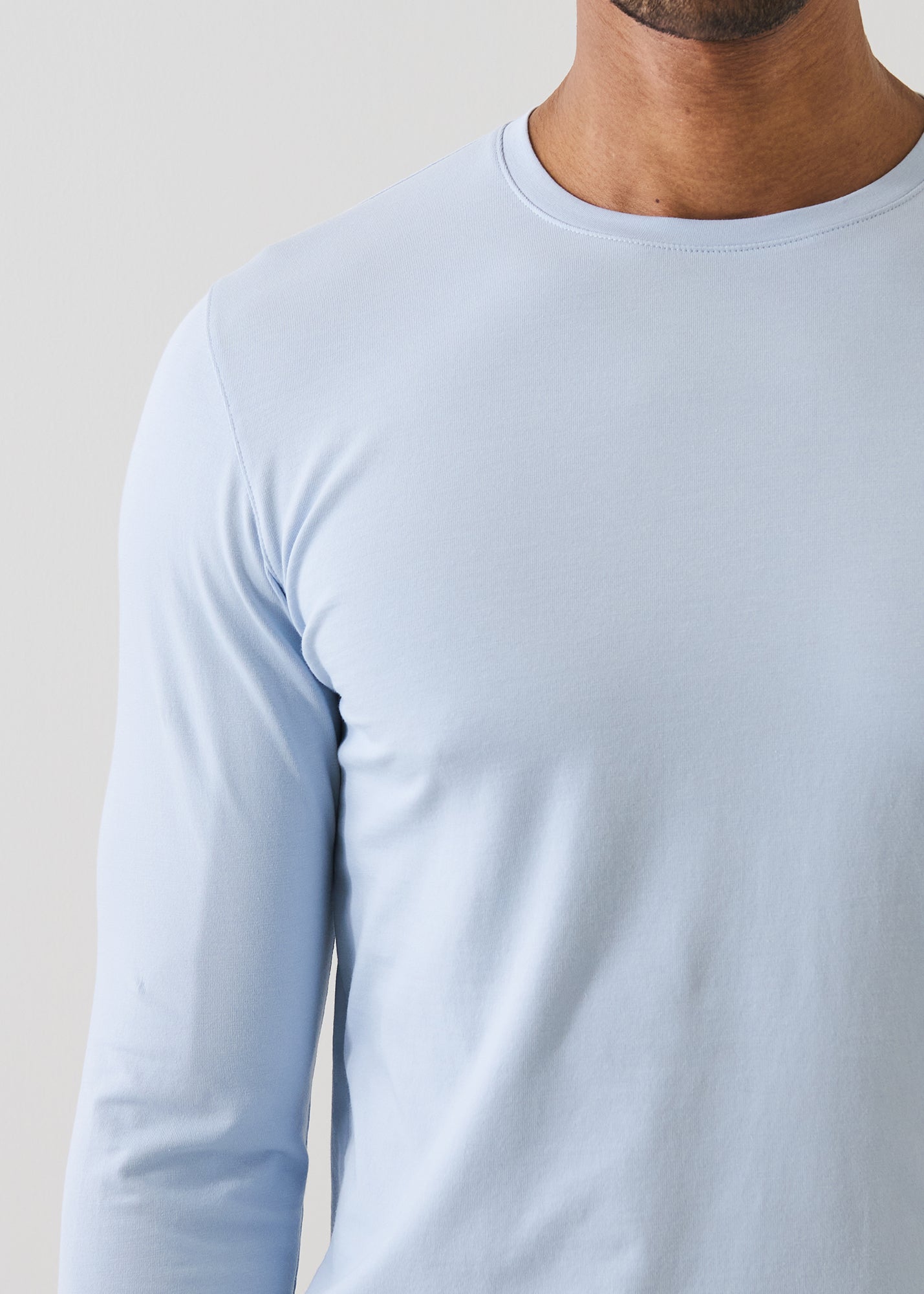 Pima Cotton Stretch Long Sleeve T-Shirt - PATRICK ASSARAF