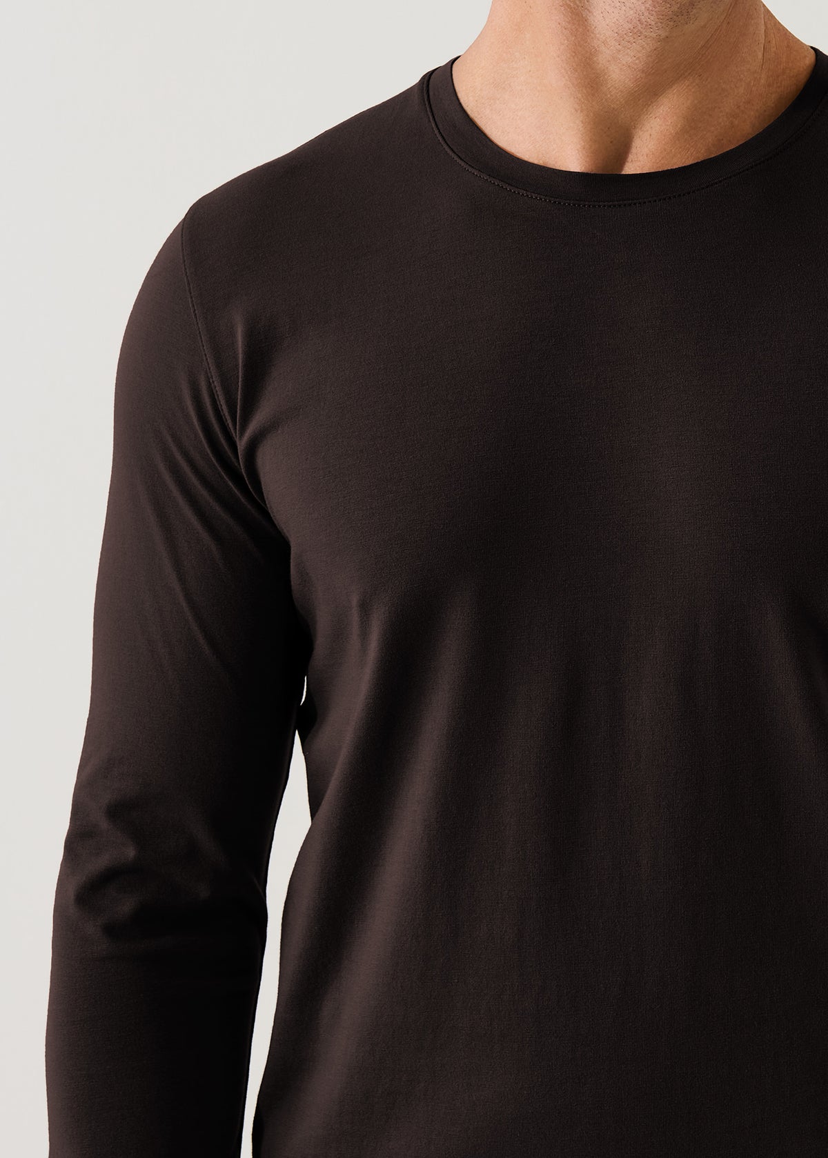 Pima Cotton Stretch Long Sleeve T-Shirt - PATRICK ASSARAF