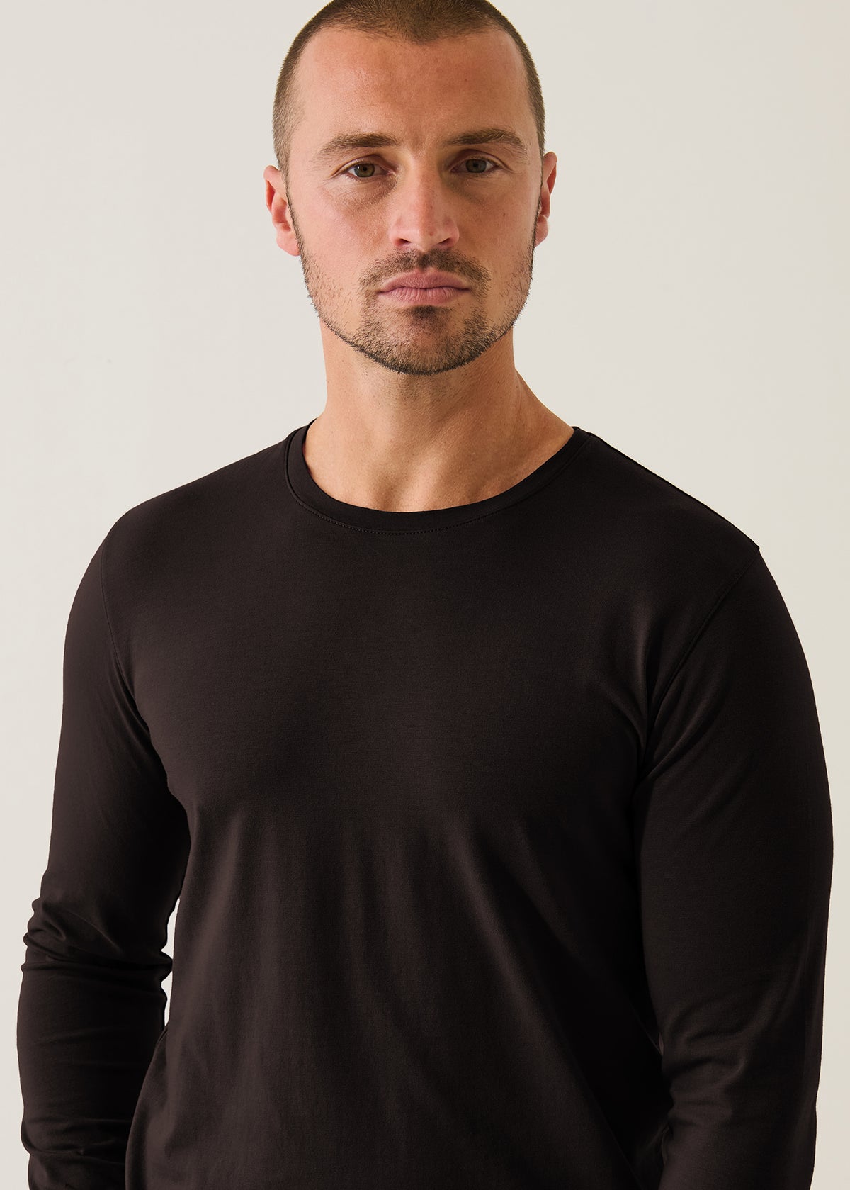 Pima Cotton Stretch Long Sleeve T-Shirt - PATRICK ASSARAF