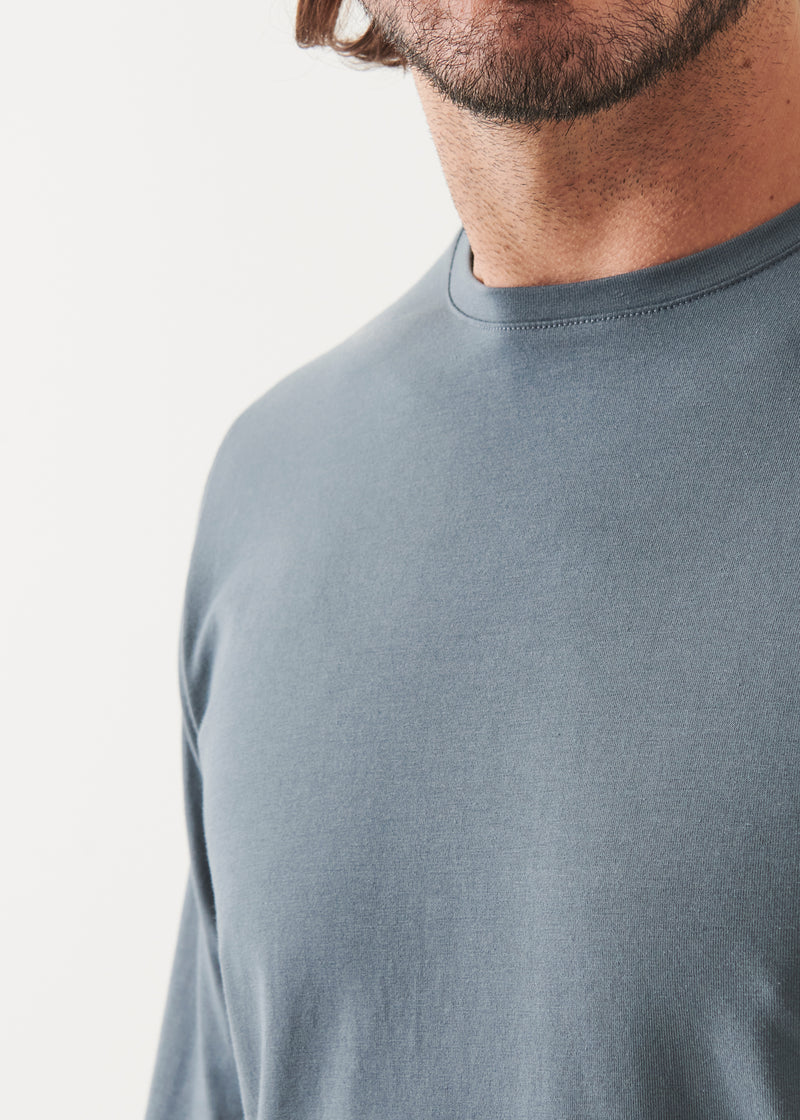 Pima Cotton Stretch Long Sleeve T-Shirt