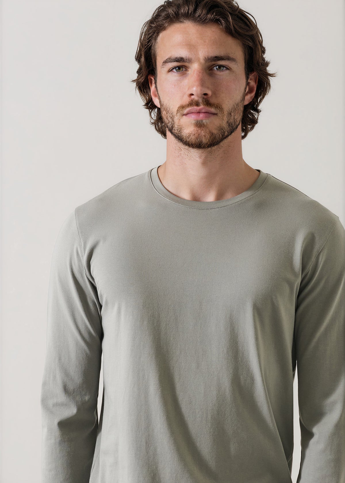 Pima Cotton Stretch Long Sleeve T-Shirt - PATRICK ASSARAF