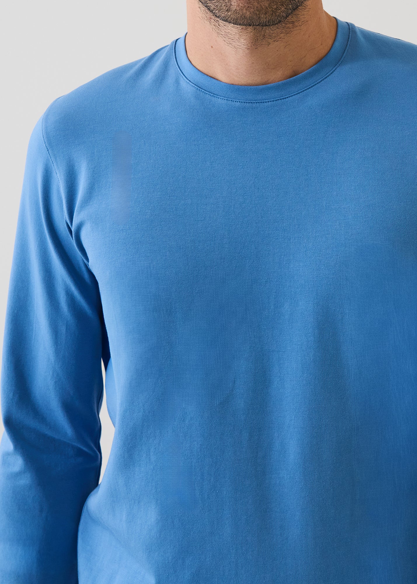 Pima Cotton Stretch Long Sleeve T-Shirt - PATRICK ASSARAF