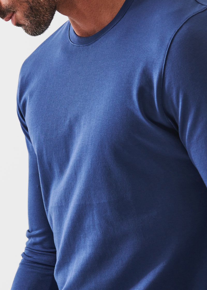 Pima Cotton Stretch Long Sleeve T-Shirt