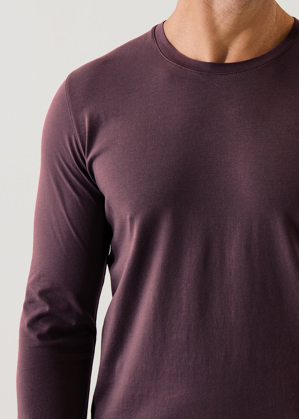 Pima Cotton Stretch Long Sleeve T-Shirt - PATRICK ASSARAF