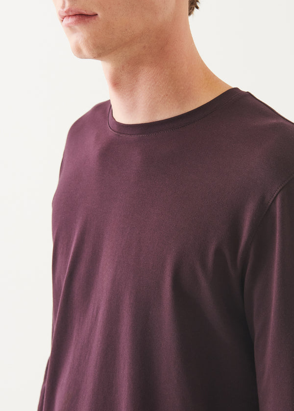 Pima Cotton Stretch Long Sleeve T-Shirt