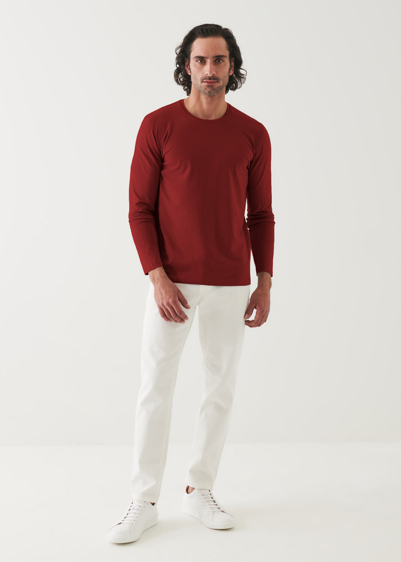 PIMA COTTON STRETCH LONG SLEEVE T-SHIRT