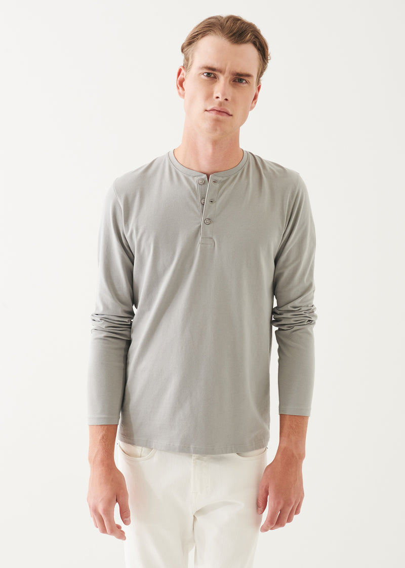 PIMA COTTON STRETCH HENLEY