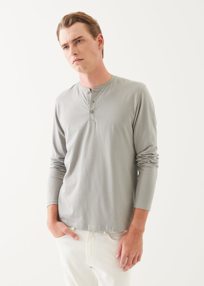 Pima Cotton Stretch Henley