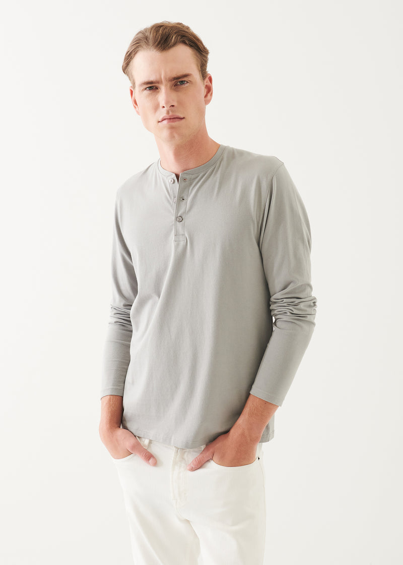 PIMA COTTON STRETCH HENLEY