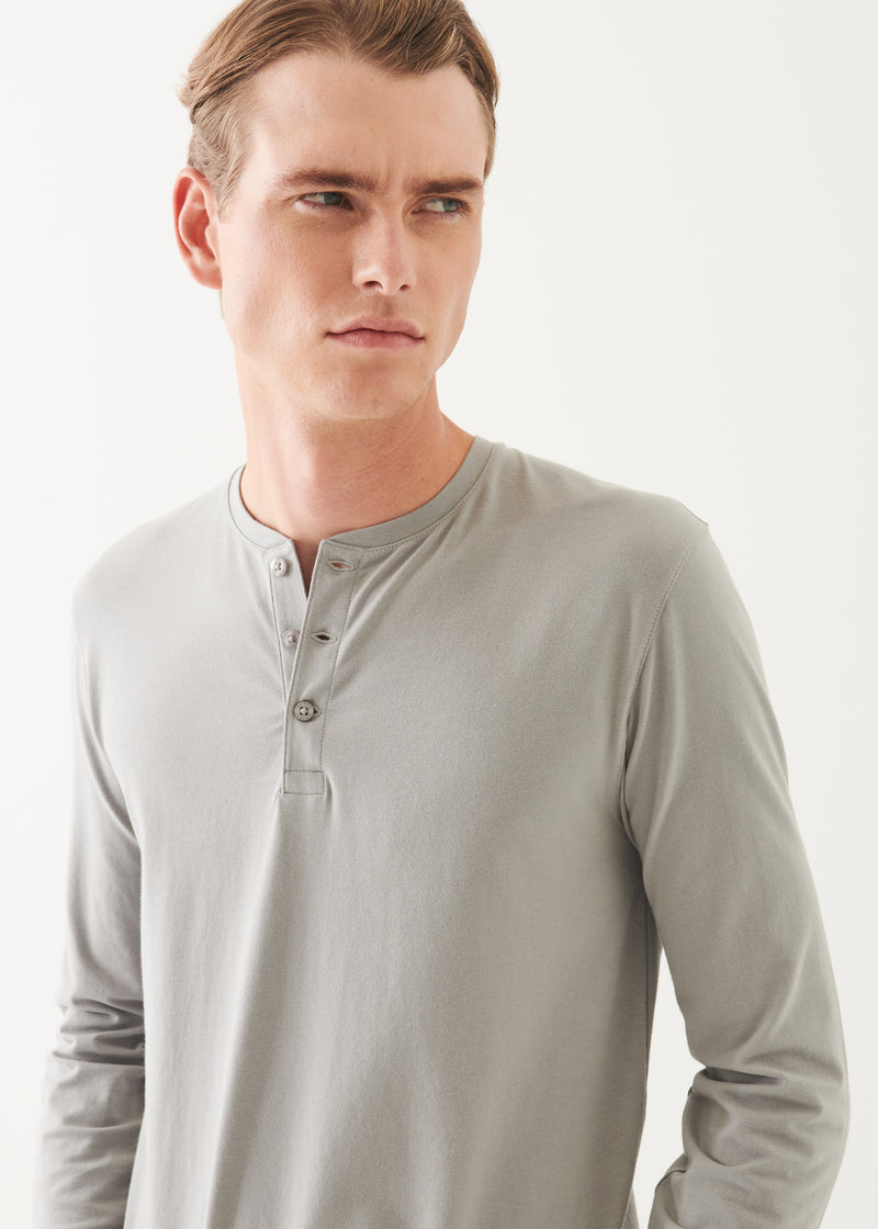 Pima Cotton Stretch Henley