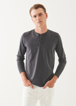 PIMA COTTON STRETCH HENLEY