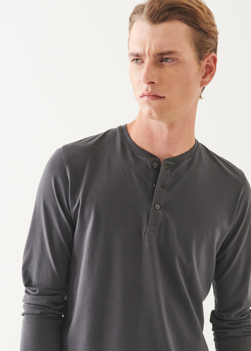 PIMA COTTON STRETCH HENLEY