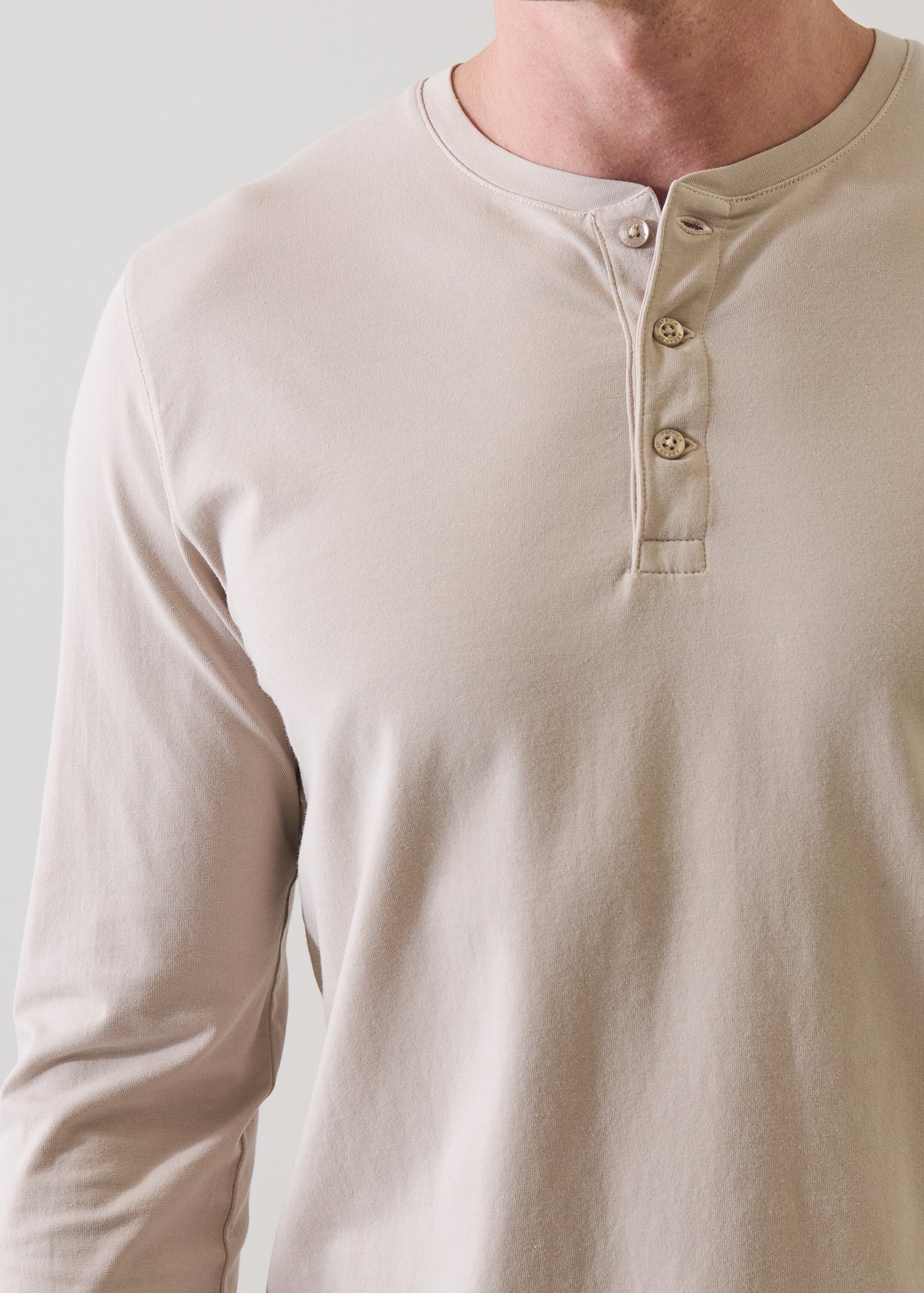 Pima Cotton Stretch Henley