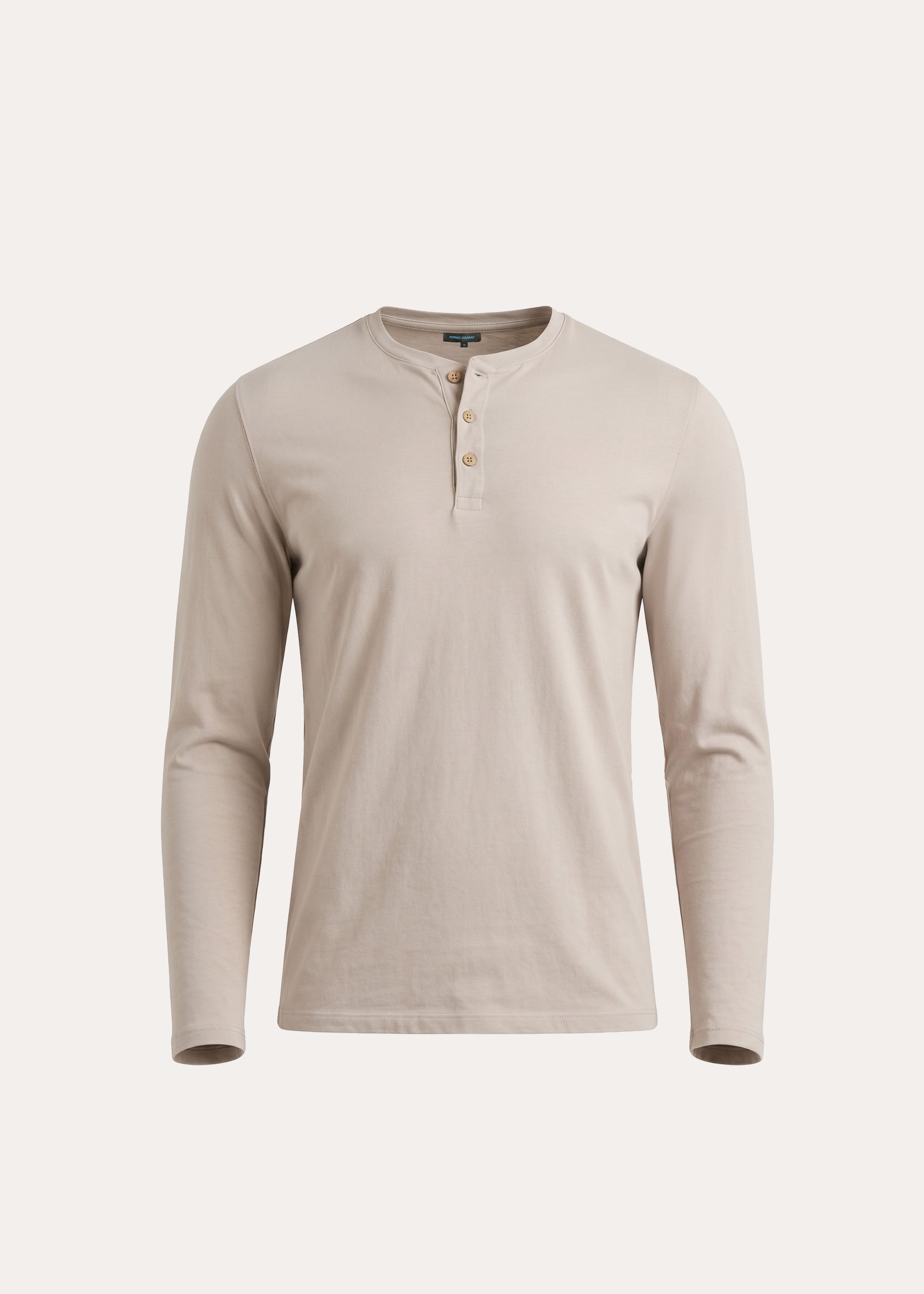 Pima Cotton Stretch Henley - PATRICK ASSARAF