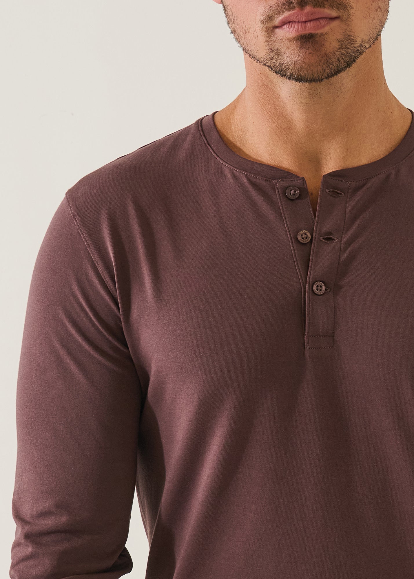 Pima Cotton Stretch Henley