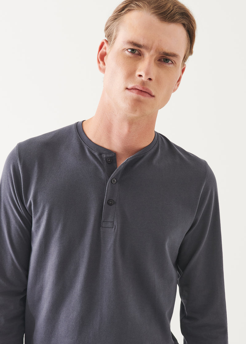 PIMA COTTON STRETCH HENLEY