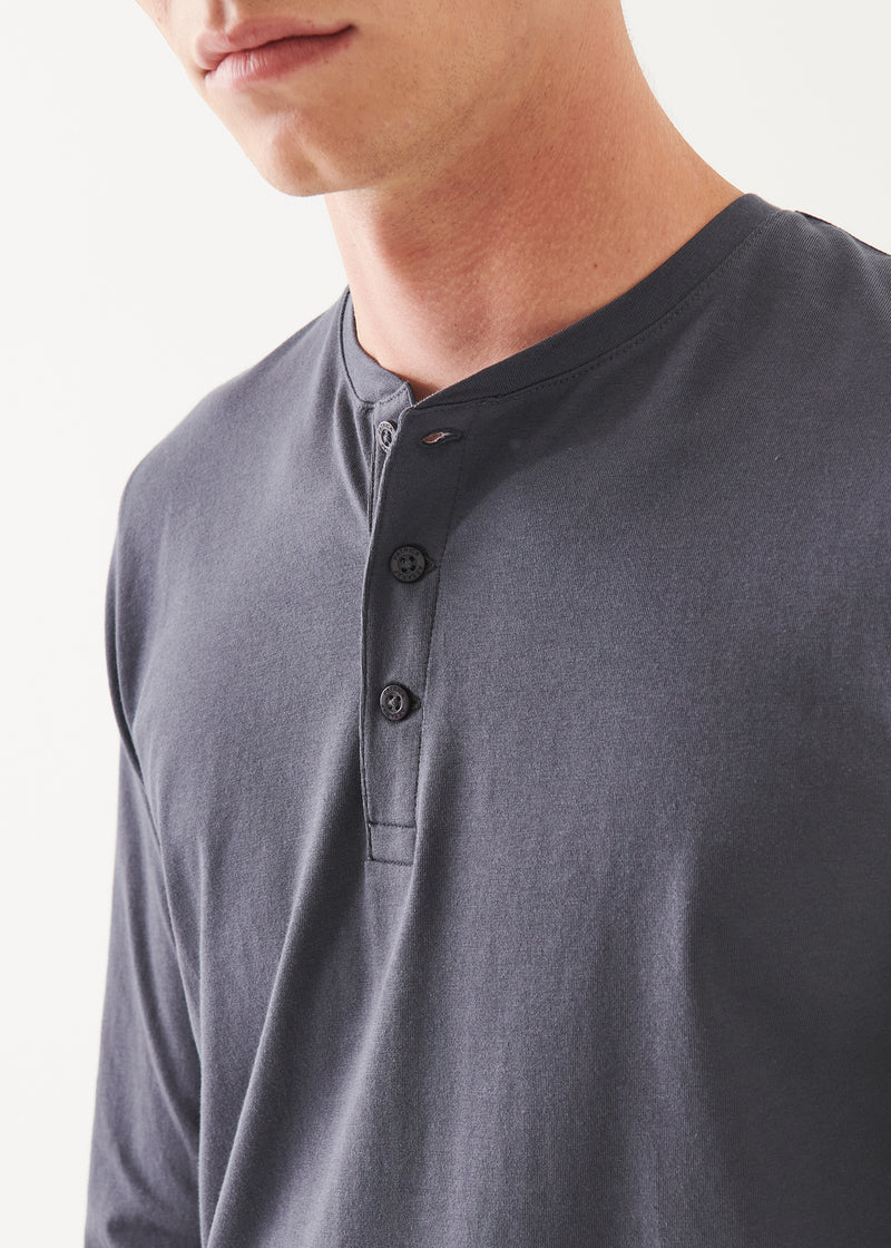 Pima Cotton Stretch Henley