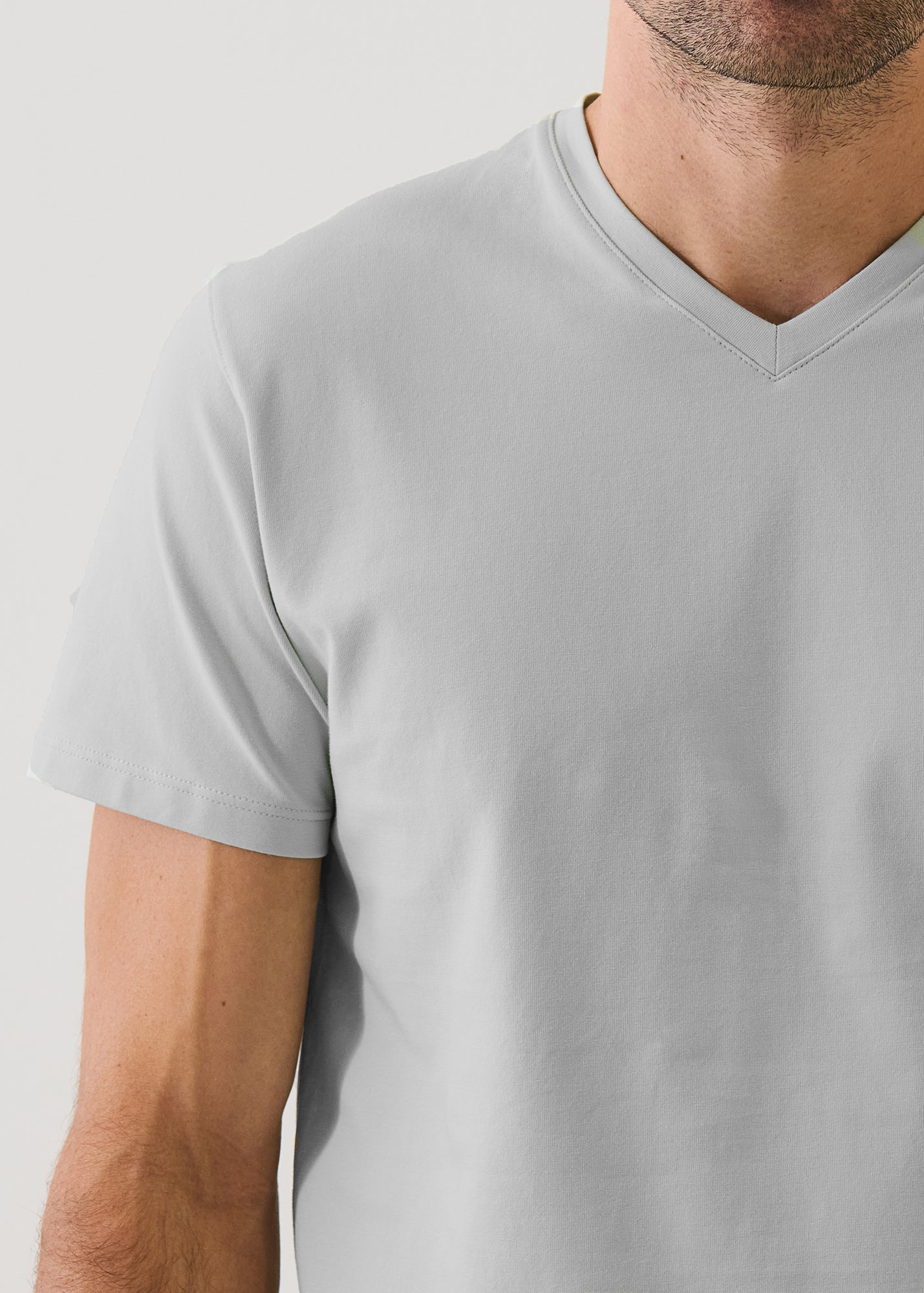 Pima Cotton Stretch V-Neck T-Shirt - PATRICK ASSARAF