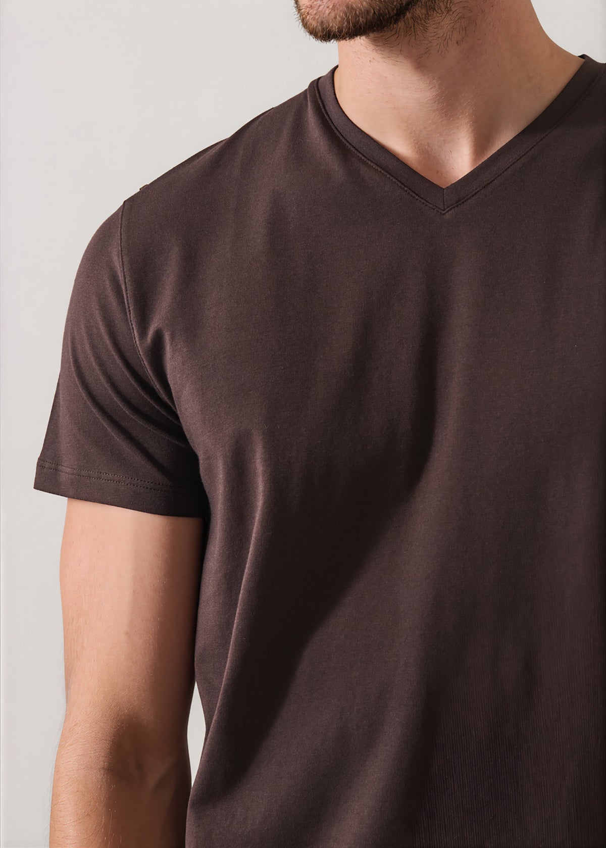Pima Cotton Stretch V-Neck T-Shirt - PATRICK ASSARAF