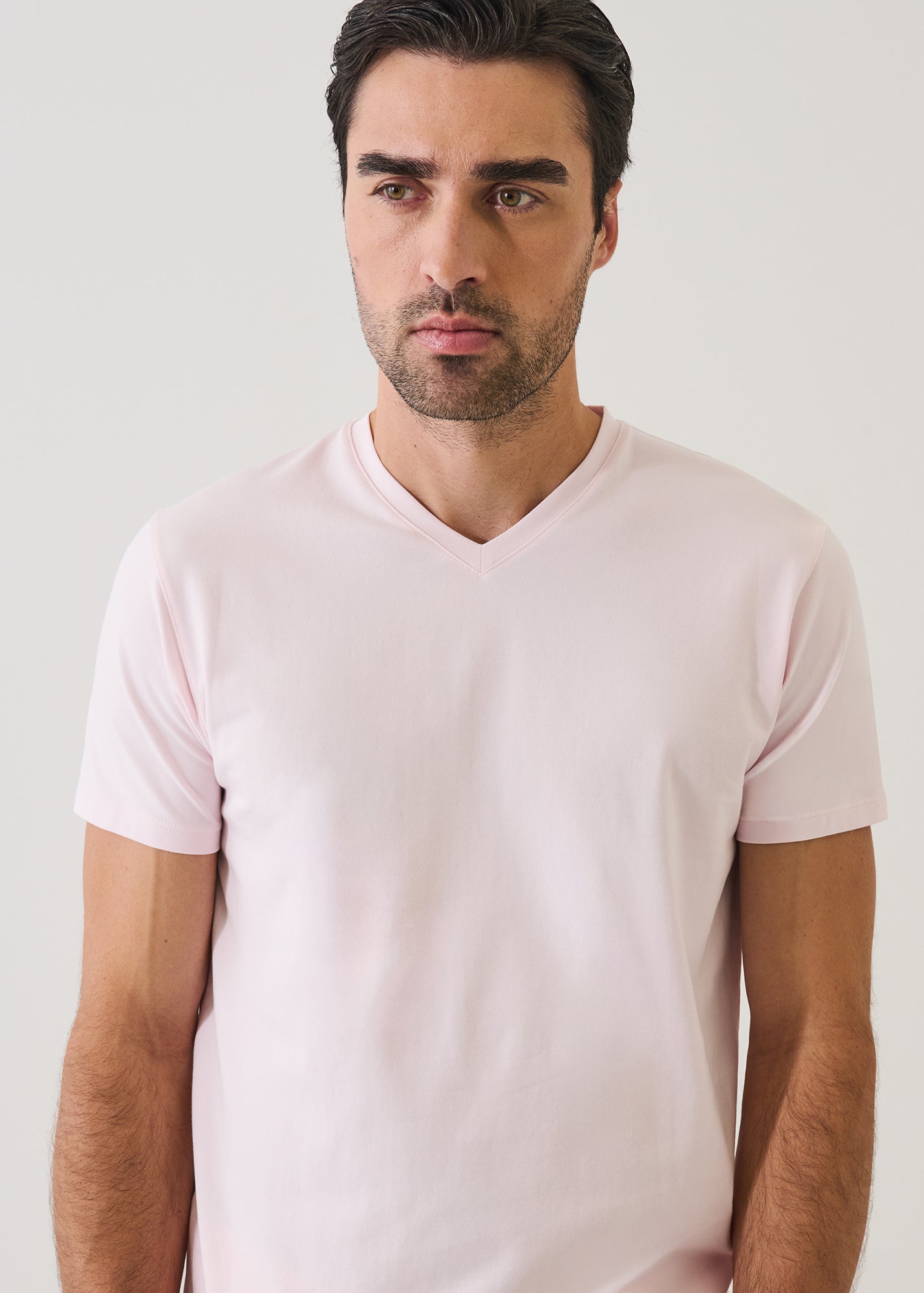 Pima Cotton Stretch V-Neck T-Shirt - PATRICK ASSARAF