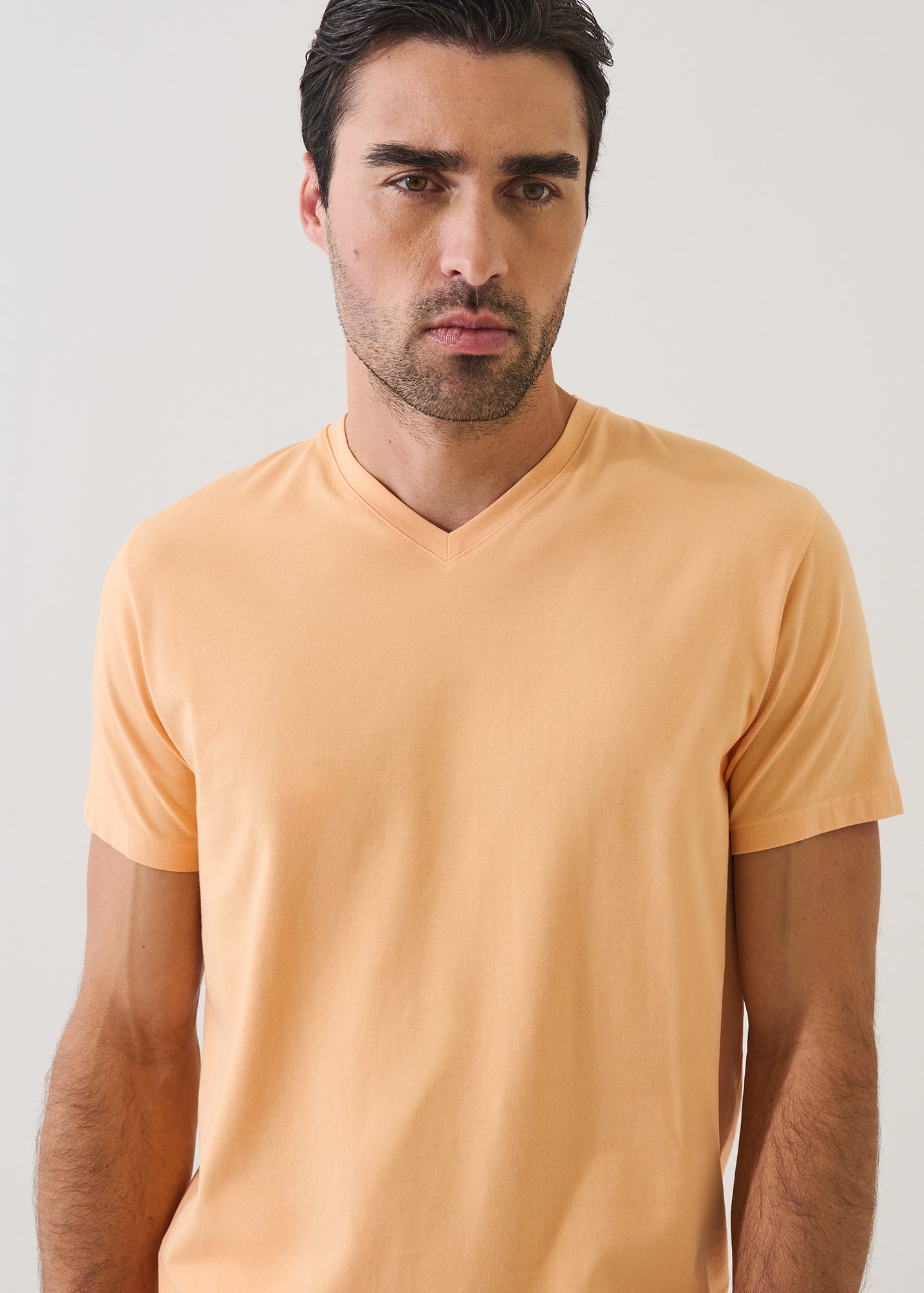 Pima Cotton Stretch V-Neck T-Shirt - PATRICK ASSARAF