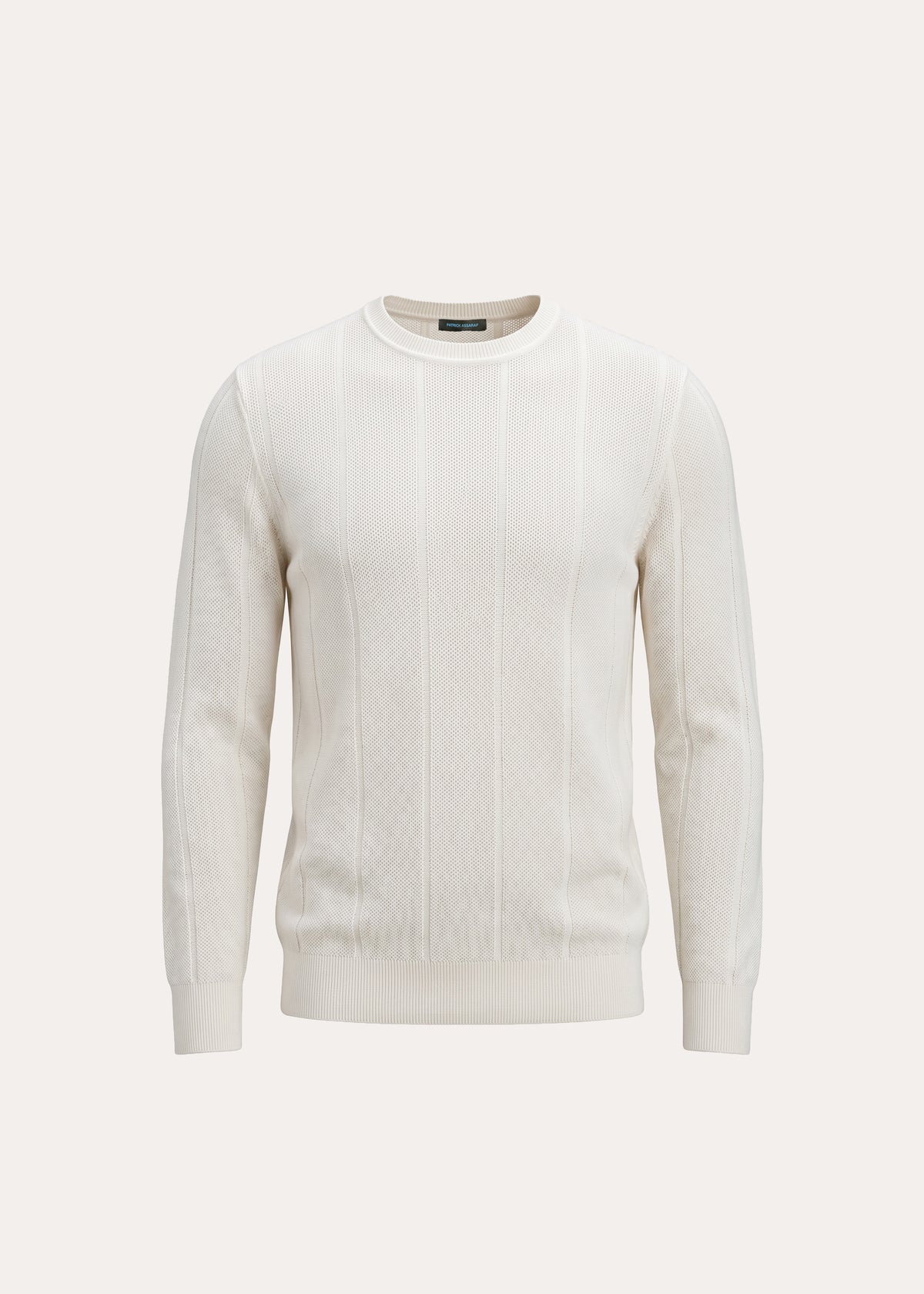 Merino Wool Birdseye Crew Neck - PATRICK ASSARAF