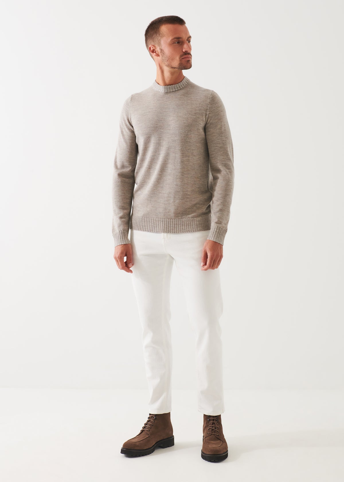 Plaited Merino Wool Crewneck - PATRICK ASSARAF