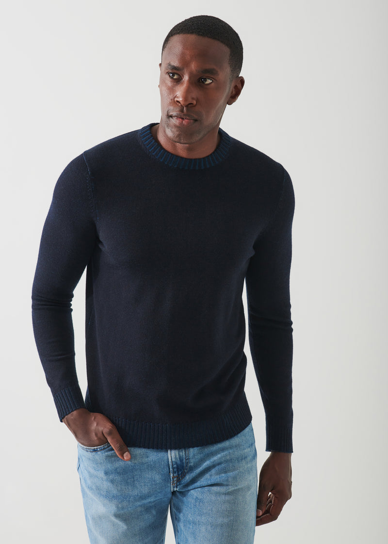 Plaited Merino Wool Crewneck