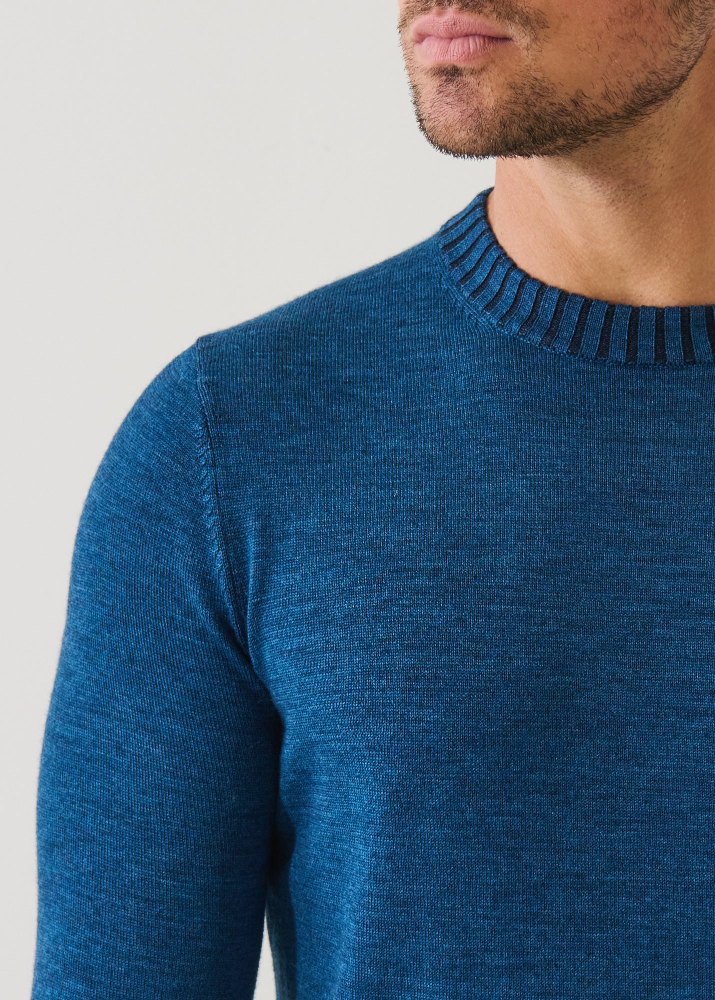 Plaited Merino Wool Crewneck