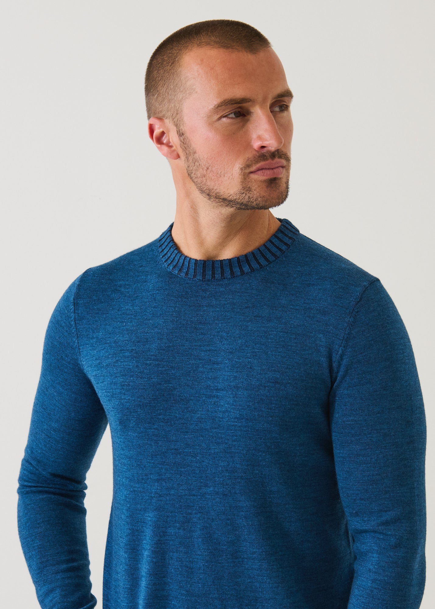 Plaited Merino Wool Crewneck