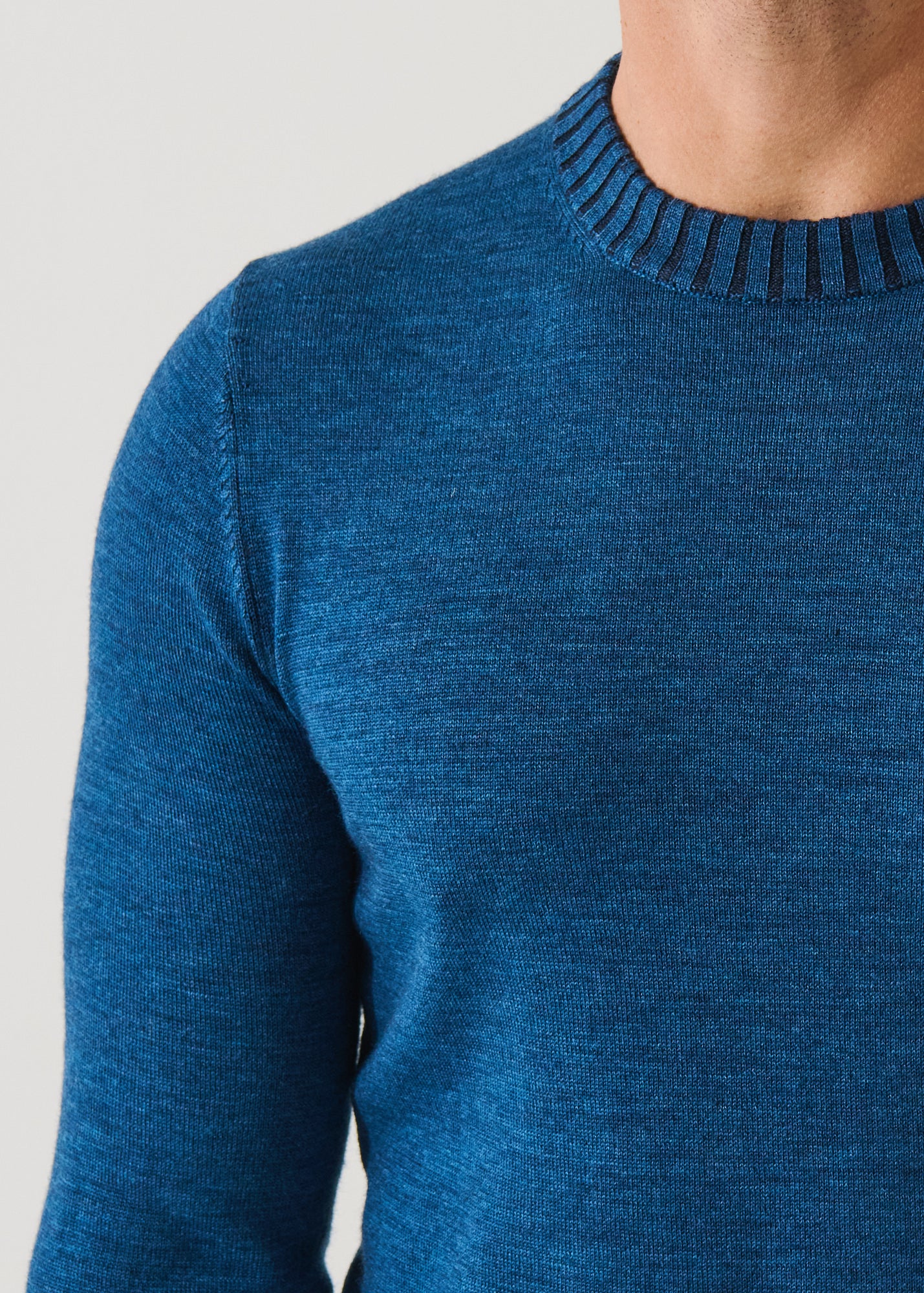 Plaited Merino Wool Crewneck