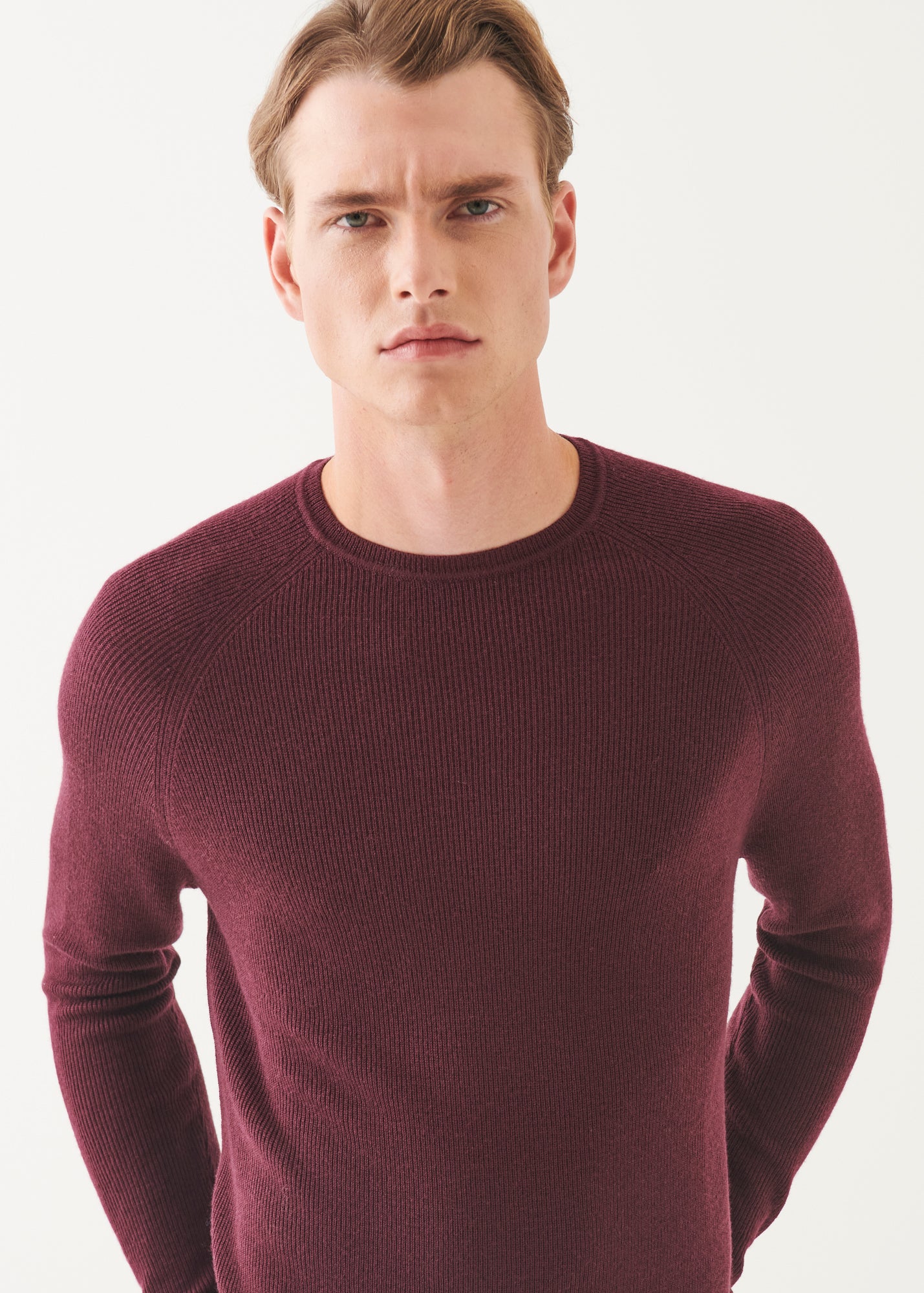 Merino Wool Ribbed Crewneck