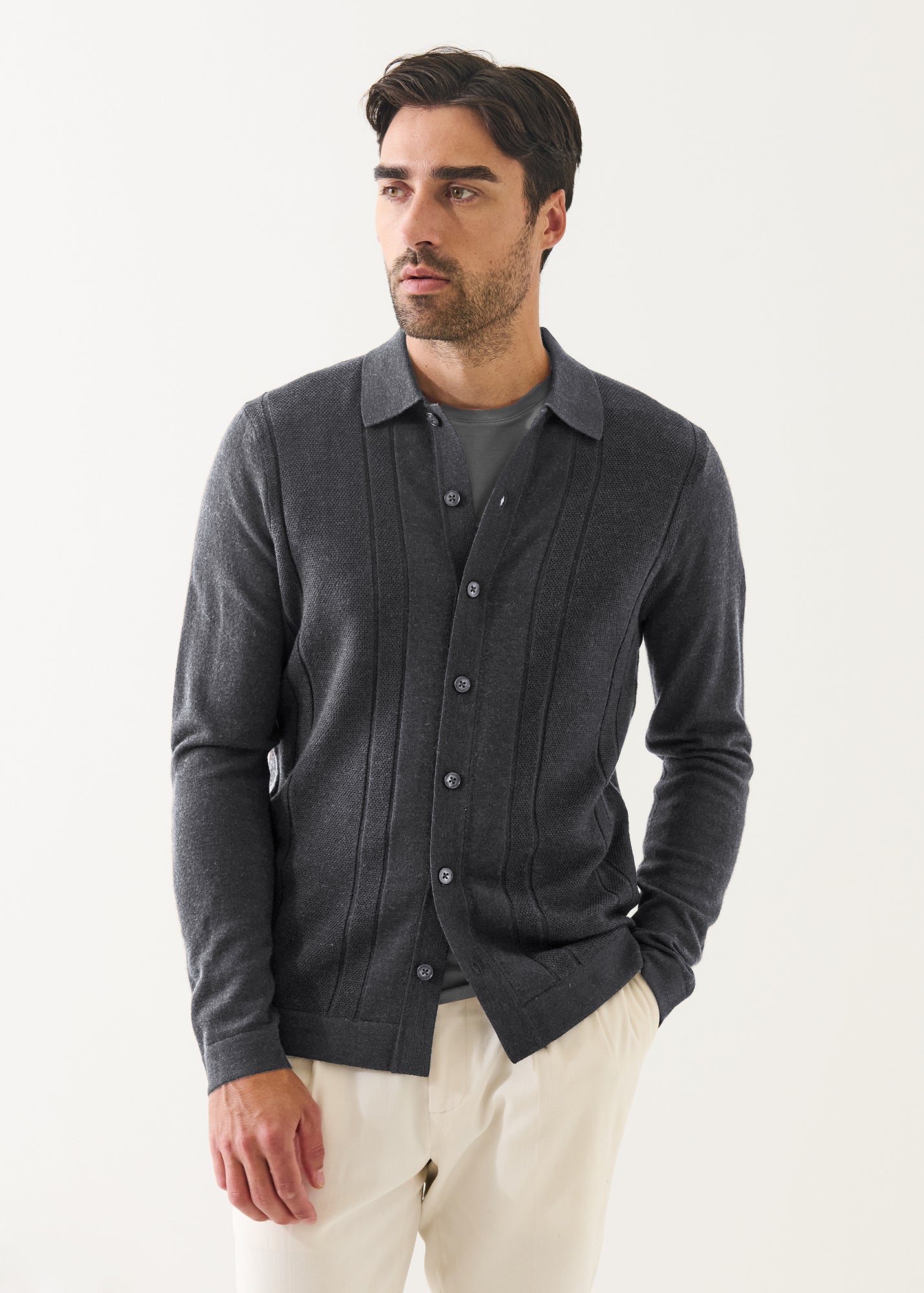 Merino Drop Needle Shirt - PATRICK ASSARAF