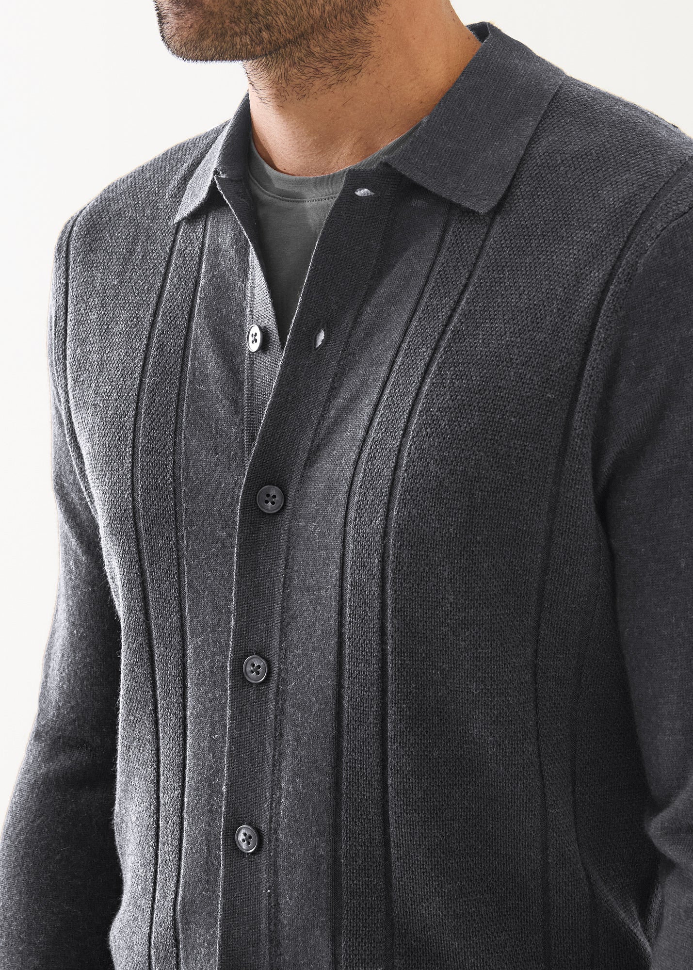 Merino Drop Needle Shirt - PATRICK ASSARAF