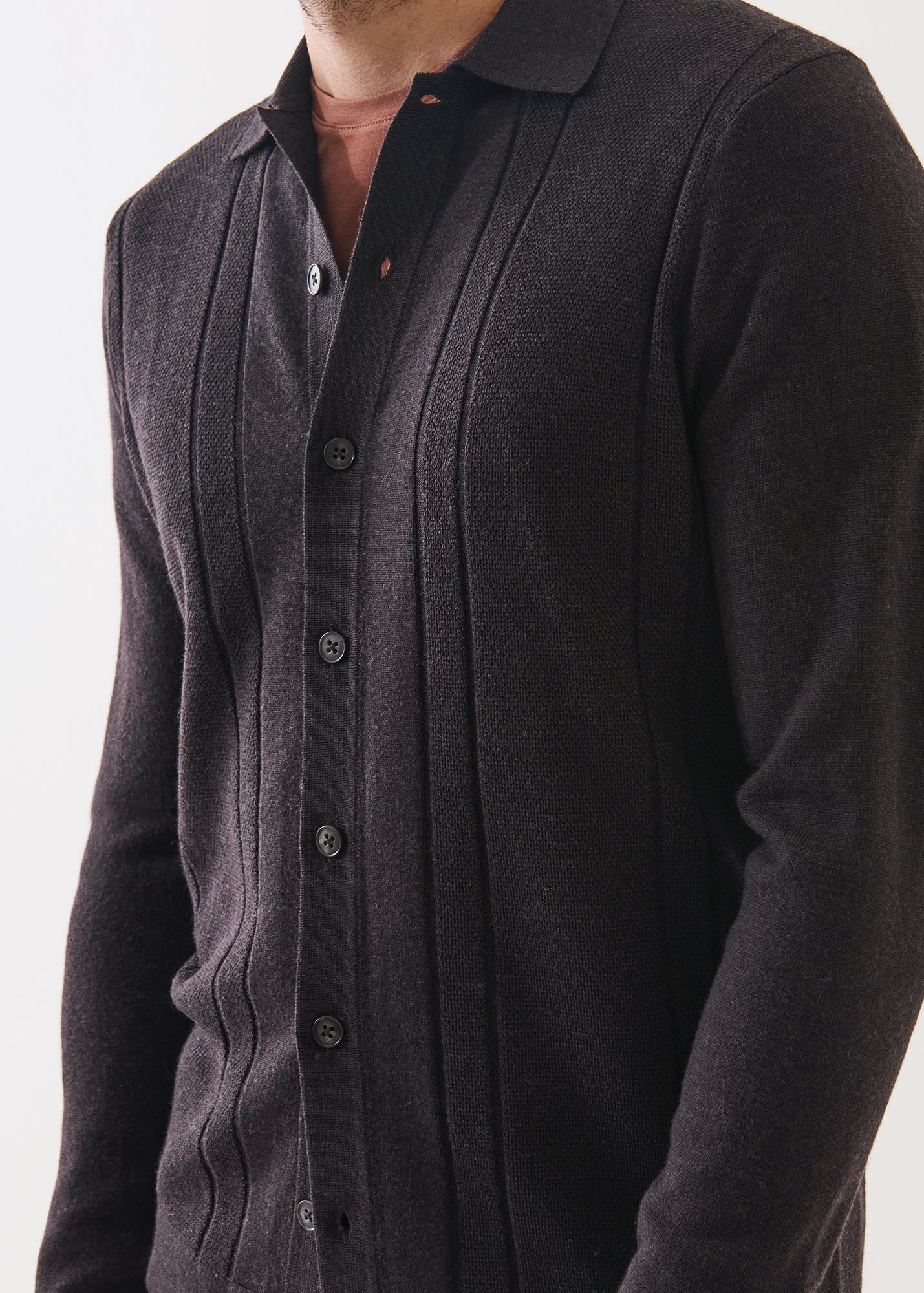 Merino Drop Needle Shirt