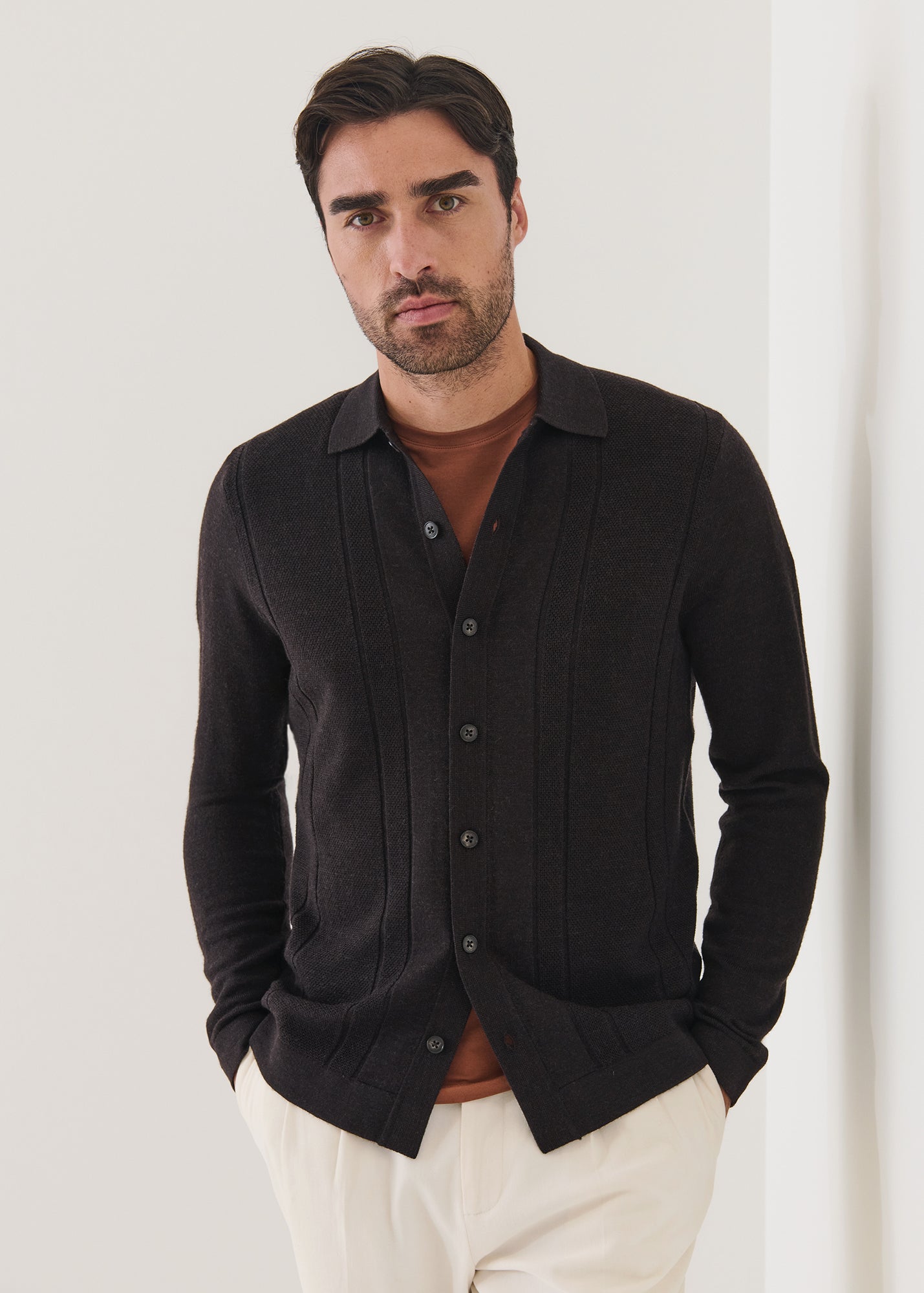 Merino Drop Needle Shirt