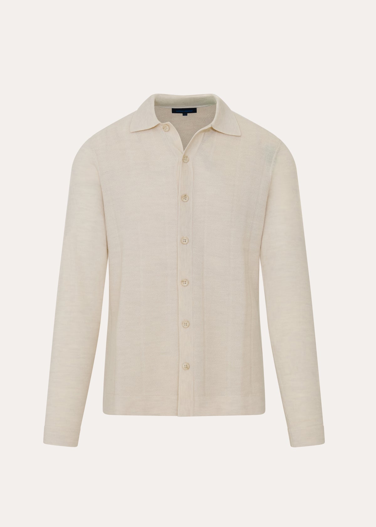 Extra-Fine Merino Wool Birdseye Knit Shirt - PATRICK ASSARAF