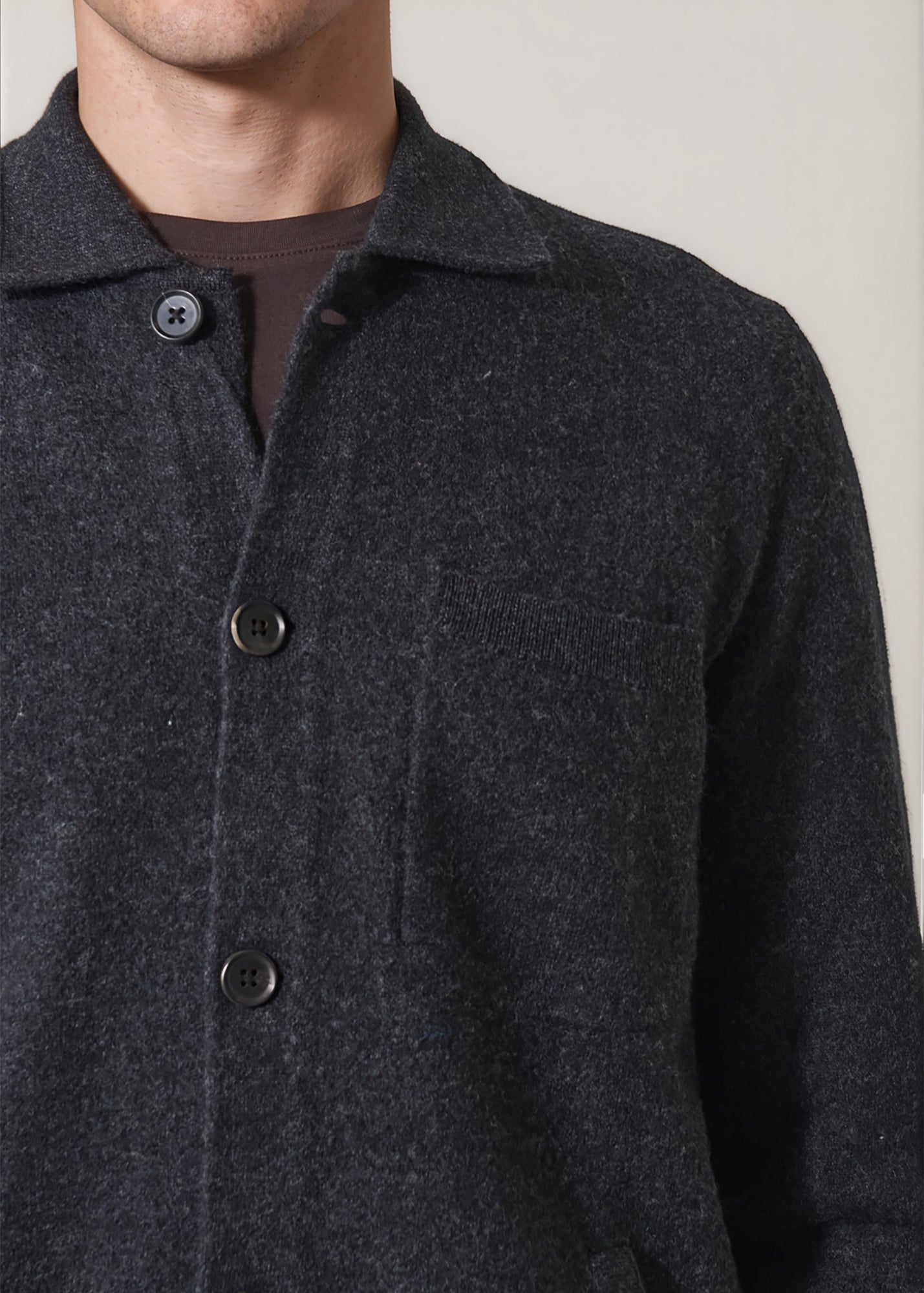 Boiled Merino Wool Shirt Jacket - PATRICK ASSARAF
