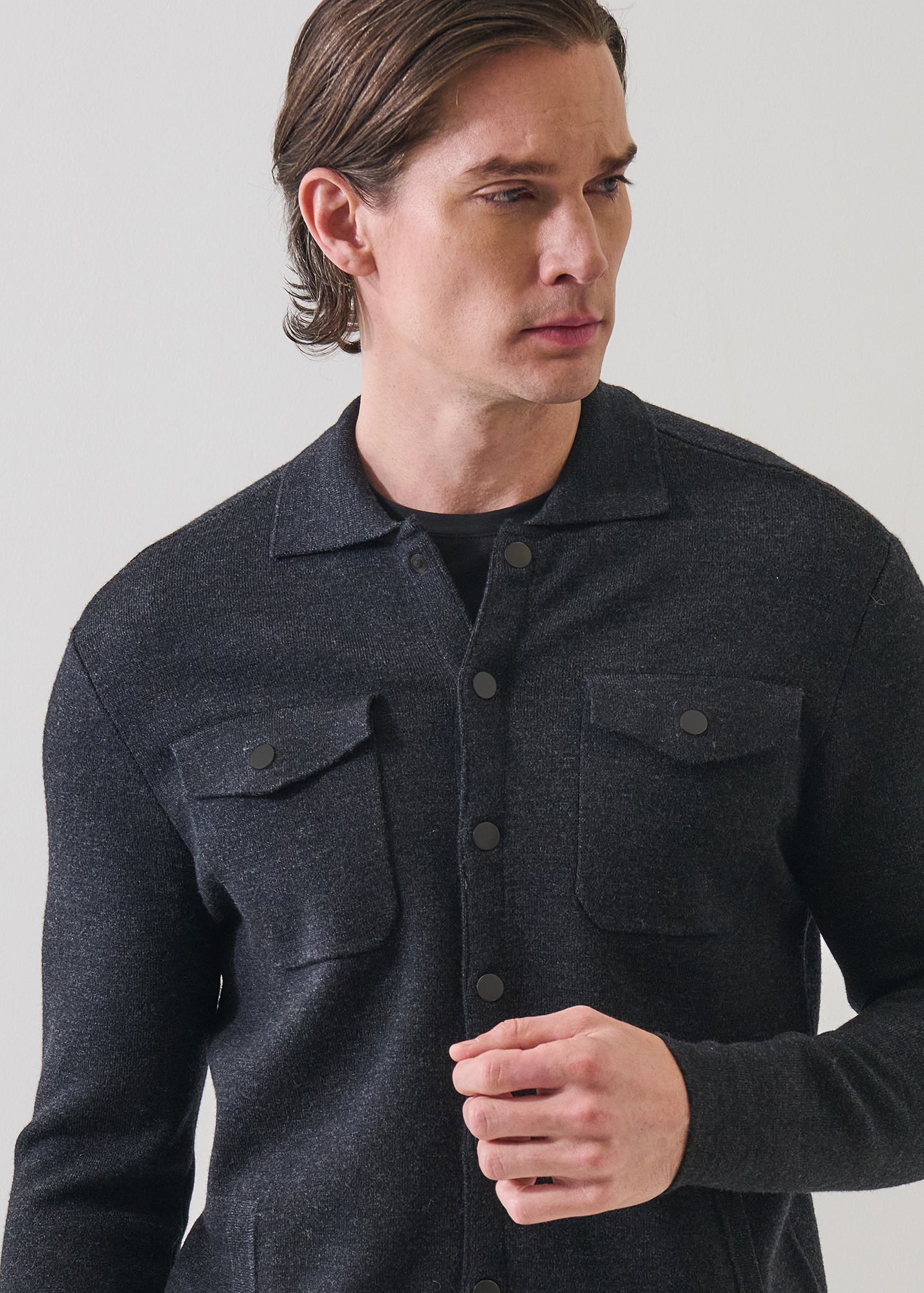 Merino Milano Stitch Overshirt - PATRICK ASSARAF