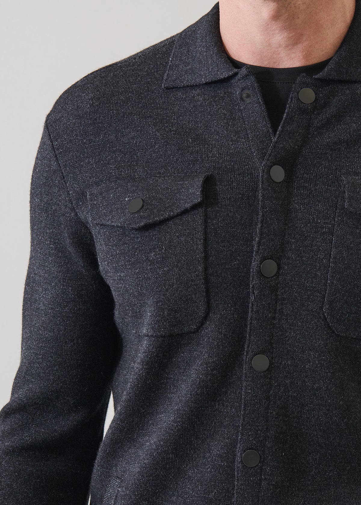 Merino Milano Stitch Overshirt - PATRICK ASSARAF