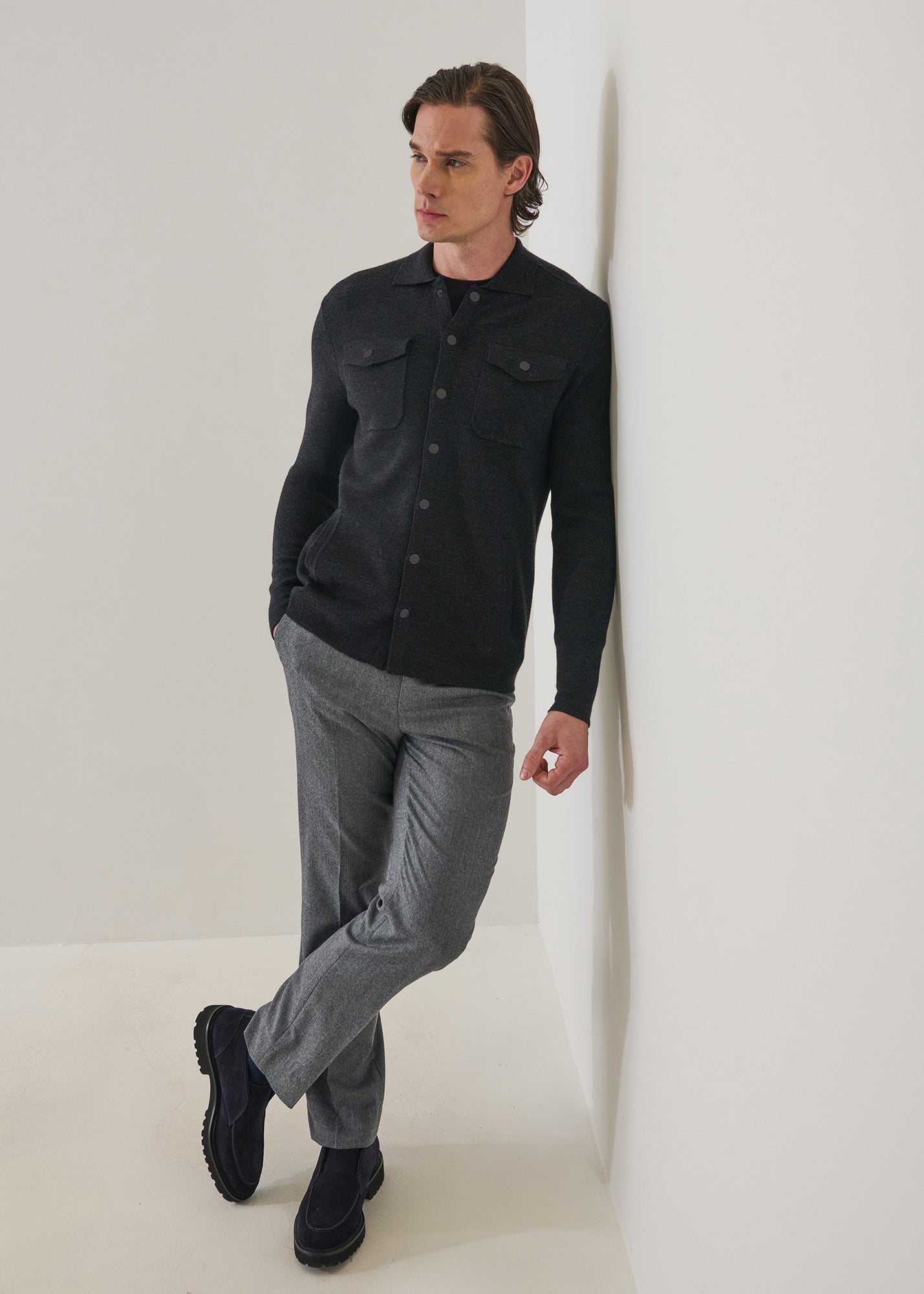Merino Milano Stitch Overshirt - PATRICK ASSARAF