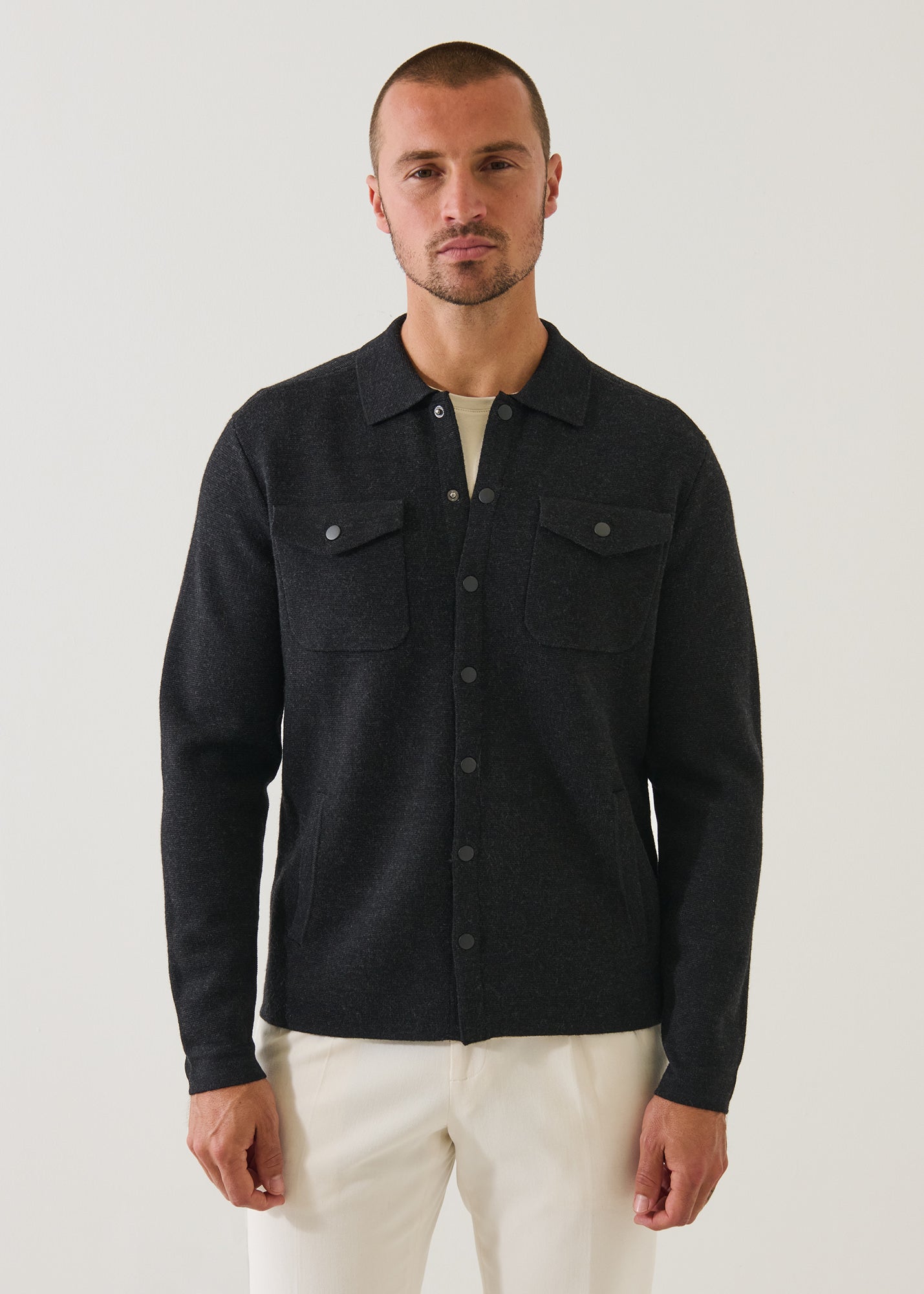 Merino Milano Stitch Overshirt